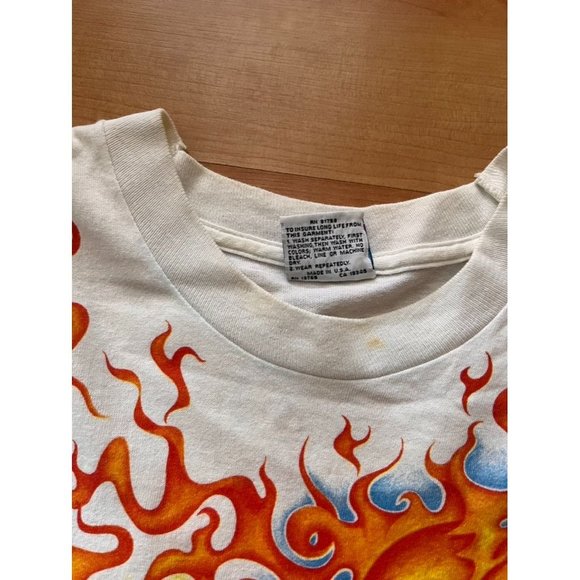 Grateful Dead Vintage Liquid Blue 1992 Skeletons Tie Dye Single Stitch Shirt XL - Picture 9 of 11